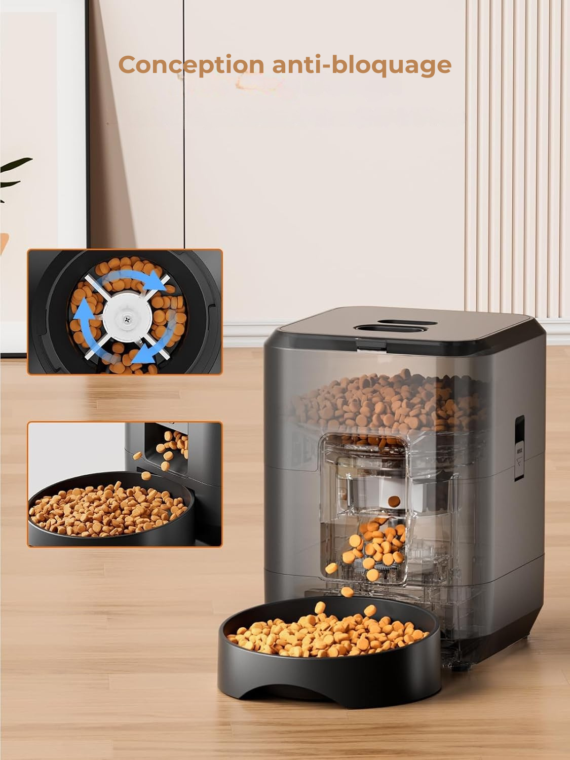 Distributeur Automatique Intelligent de Croquettes pour Chat - WiFi