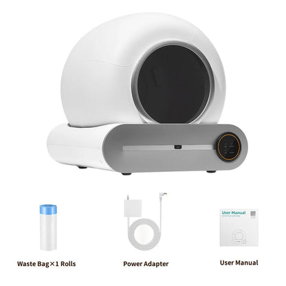 Litière Autonettoyante Intelligente pour Chat - Automatique & Connectée Anti - Odeurs Ti Pro - Aurapet